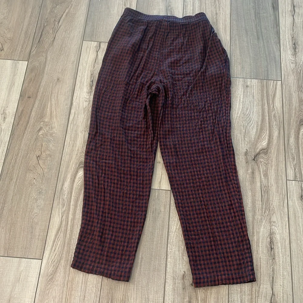 Gingham plaid trousers - Picture 4 of 9